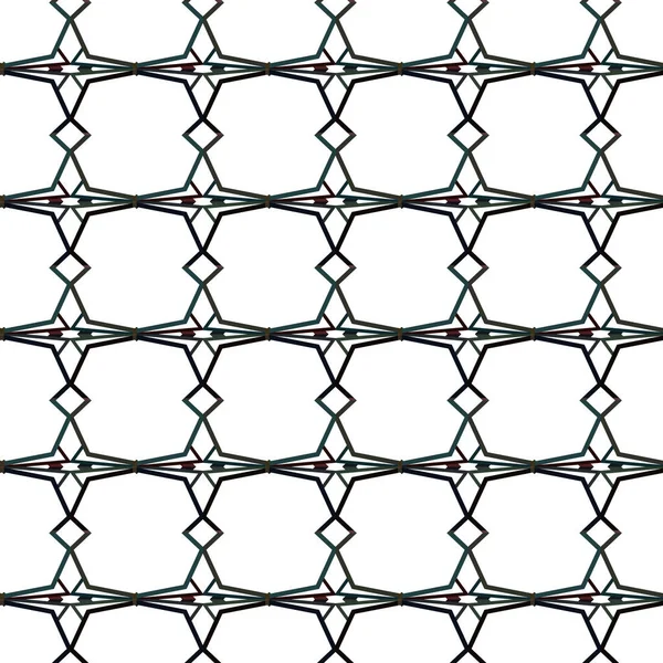 Geometrik Süslemeli Vektör Deseni Kusursuz Tasarım Dokusu — Stok Vektör