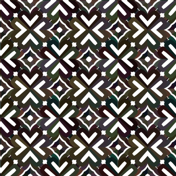 Geometrisches Ornamentales Vektormuster Nahtlose Design Textur — Stockvektor