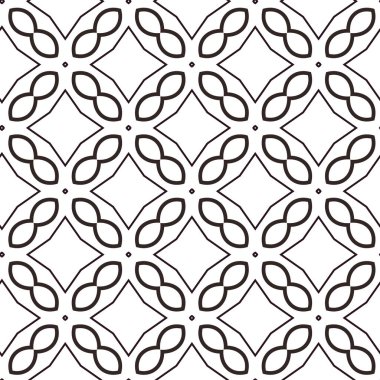 Geometrik süslemeli vektör deseni. Kusursuz tasarım dokusu. 