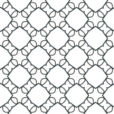 Geometrik süslemeli vektör deseni. Kusursuz tasarım dokusu.