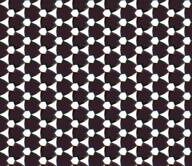 Geometrik süslemeli vektör deseni. Kusursuz tasarım dokusu.