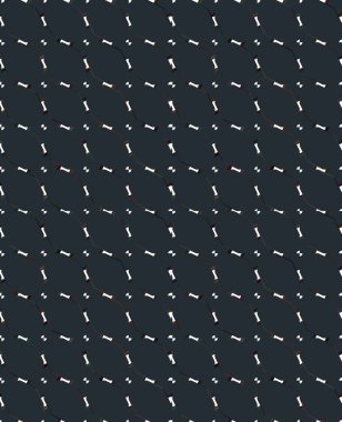 Geometrik süslemeli vektör deseni. Kusursuz tasarım dokusu.