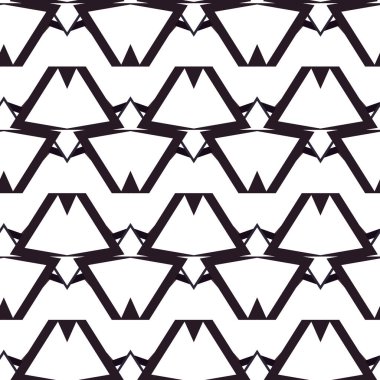 Geometrik süslemeli vektör deseni. Kusursuz tasarım dokusu. 