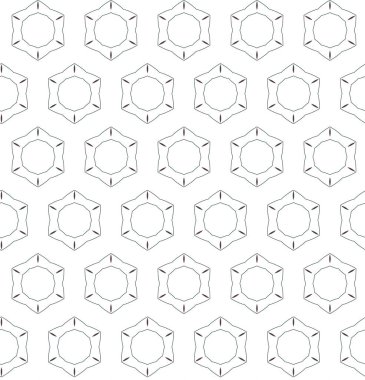 Geometrik süslemeli vektör deseni. Kusursuz tasarım dokusu.