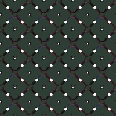 Geometrik süslemeli vektör deseni. Kusursuz tasarım dokusu.