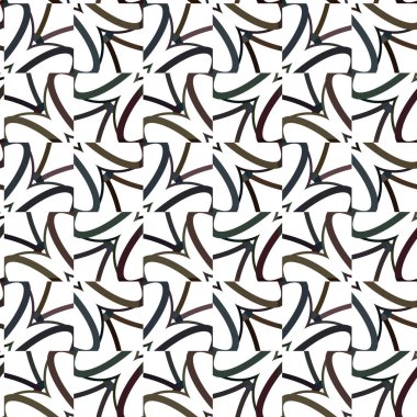 Geometrik süslemeli vektör deseni. Kusursuz tasarım dokusu. 