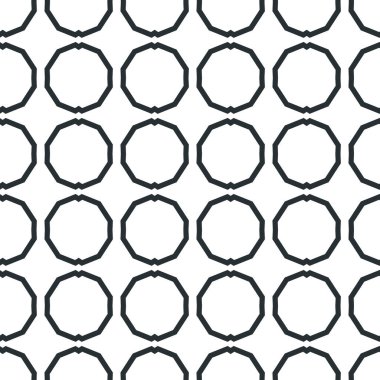 Geometrik süslemeli vektör deseni. Kusursuz tasarım dokusu.