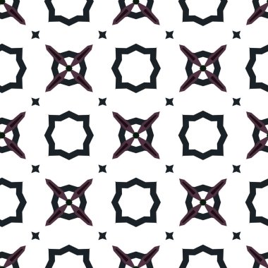 Geometrik süslemeli vektör deseni. Kusursuz tasarım dokusu.