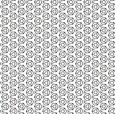 Geometrik süslemeli vektör deseni. Kusursuz tasarım dokusu.