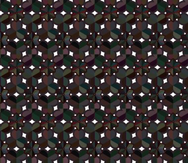 Modern geometrik vektör tasarımı, kusursuz desen çizimi