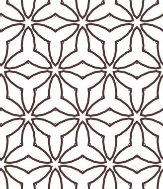Geometrik süslemeli vektör deseni. Kusursuz tasarım dokusu.
