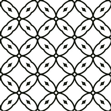 Geometrik süslemeli vektör deseni. Kusursuz tasarım dokusu.