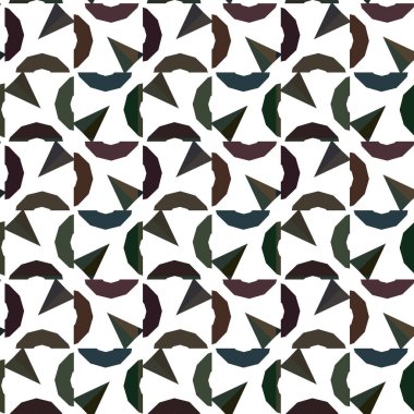 Modern geometrik vektör tasarımı, kusursuz desen çizimi