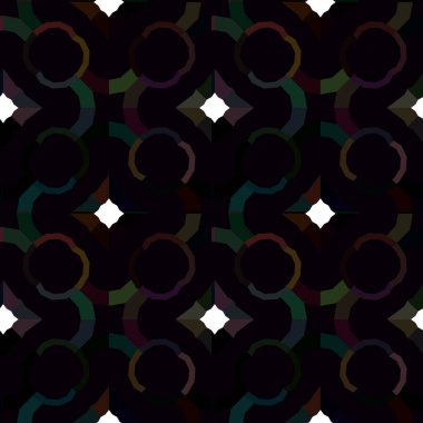 Modern geometrik vektör tasarımı, kusursuz desen çizimi