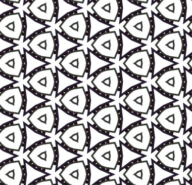 Geometrik süslemeli kusursuz desen. vektör illüstrasyonu