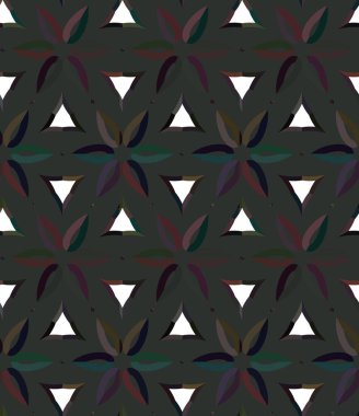 Geometrik süslemeli vektör deseni. Kusursuz tasarım dokusu.