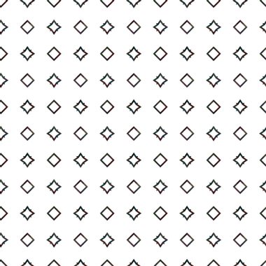 Geometrik süslemeli vektör deseni. Kusursuz tasarım dokusu. 