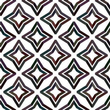 Soyut geometrik süslemeli vektör deseni. Kusursuz tasarım dokusu.