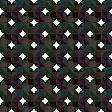 Modern geometrik vektör tasarımı, kusursuz desen çizimi