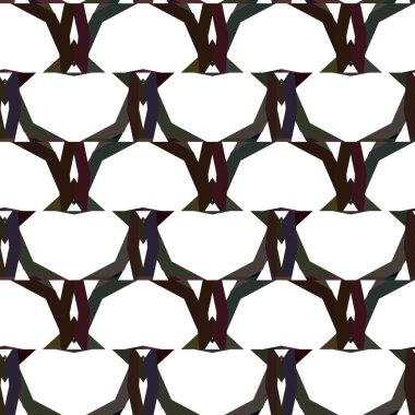 Geometrik süslemeli kusursuz desen. vektör illüstrasyonu