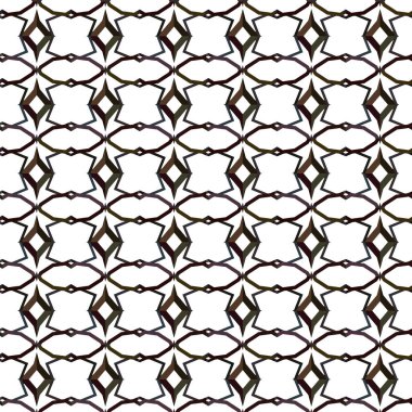 Geometrik süslemeli vektör deseni. Kusursuz tasarım dokusu. 