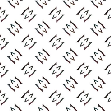 Geometrik süslemeli vektör deseni. Kusursuz tasarım dokusu.