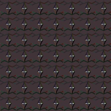 Geometrik süslemeli vektör deseni. Kusursuz tasarım dokusu.