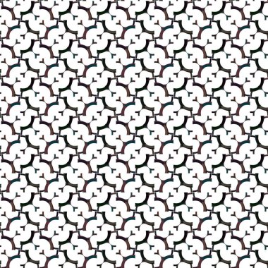 Geometrik süslemeli vektör deseni. Kusursuz tasarım dokusu.