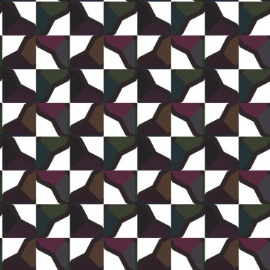 Geometrik süslemeli vektör deseni. Kusursuz tasarım dokusu.