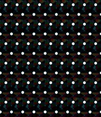 Modern geometrik vektör tasarımı, kusursuz desen çizimi