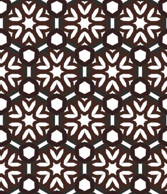 Geometrik süslemeli vektör deseni. Kusursuz tasarım dokusu. 