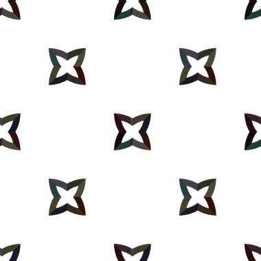 Geometrik süslemeli vektör deseni. Kusursuz tasarım dokusu. 
