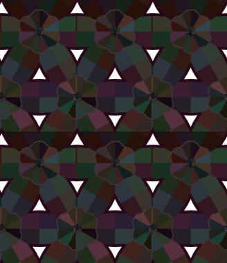 Geometrik süslemeli kusursuz desen. vektör illüstrasyonu