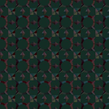 Geometrik süslemeli vektör deseni. Kusursuz tasarım dokusu.