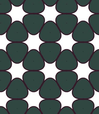 Geometrik süslemeli vektör deseni. Kusursuz tasarım dokusu.