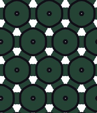 Soyut geometrik süslemeli vektör deseni. Kusursuz tasarım dokusu.