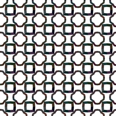 Geometrik süslemeli vektör deseni. Kusursuz tasarım dokusu. 