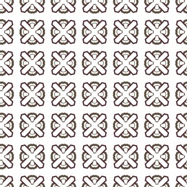 Geometrik süslemeli kusursuz desen. vektör illüstrasyonu