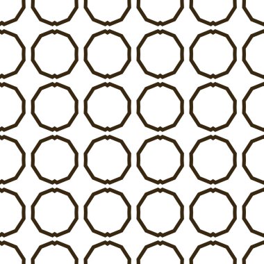 Geometrik süslemeli vektör deseni. Kusursuz tasarım dokusu.