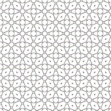 Geometrik süslemeli vektör deseni. Kusursuz tasarım dokusu. 