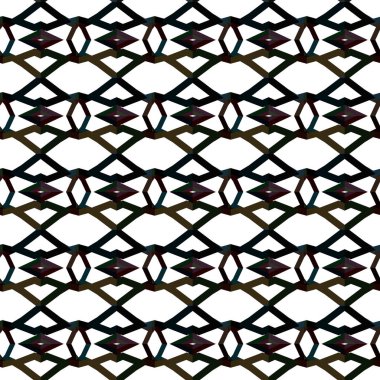 Geometrik süslemeli vektör deseni. Kusursuz tasarım dokusu.