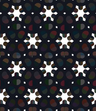 Modern geometrik vektör tasarımı, kusursuz desen çizimi