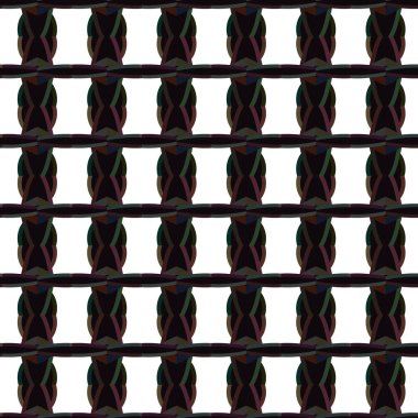 Geometrik süslemeli vektör deseni. Kusursuz tasarım dokusu.