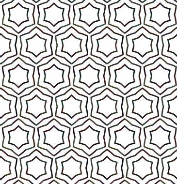 Geometrik süslemeli vektör deseni. Kusursuz tasarım dokusu.