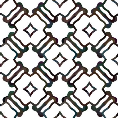 Geometrik süslemeli vektör deseni. Kusursuz tasarım dokusu.