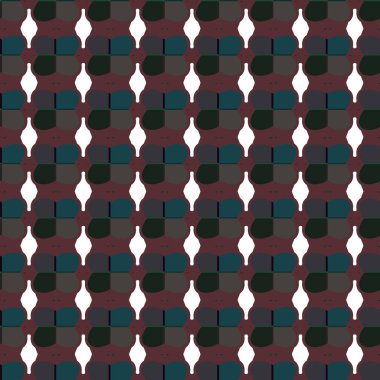 Tasarımınız için soyut elementlerle kusursuz desenlerin vektör çizimi