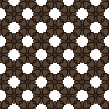 Geometrik süslemeli vektör deseni. Kusursuz tasarım dokusu.