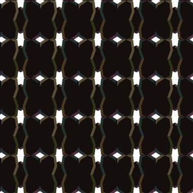 Geometrik süslemeli vektör deseni. Kusursuz tasarım dokusu. 