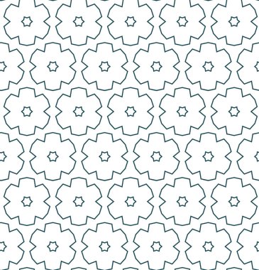 Geometrik süslemeli vektör deseni. Kusursuz tasarım dokusu.