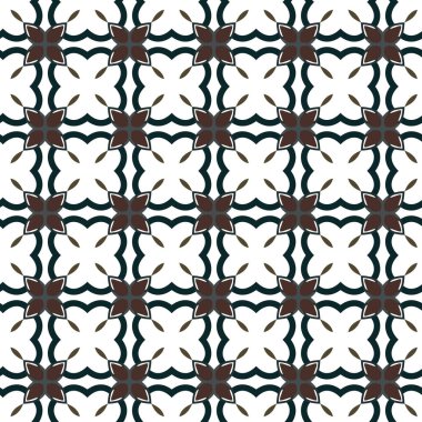 Geometrik süslemeli vektör deseni. Kusursuz tasarım dokusu. 